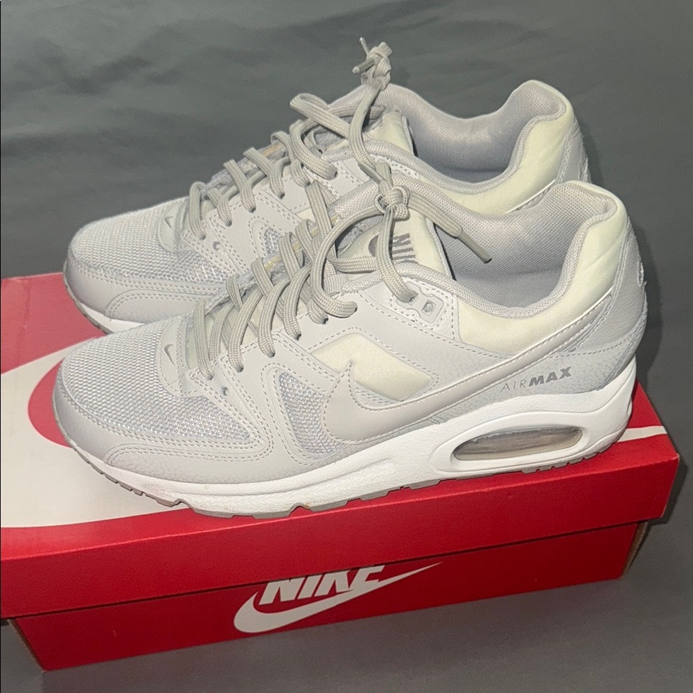 Nike Gray Air Max Sneakers with Signature Cushioning